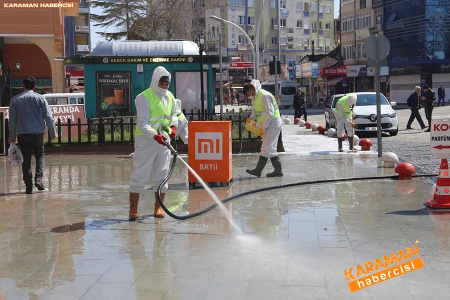 Karaman Belediyesi Yol ve Parklarda Çalışıyor 8