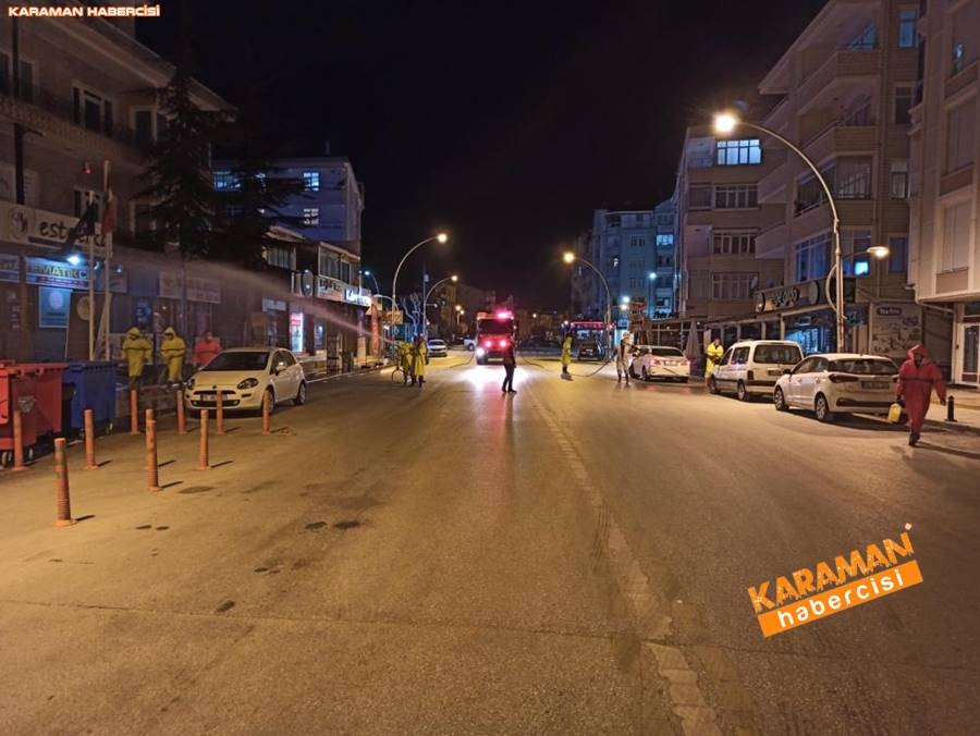Karaman Belediyesi Korona Virüsle Mücadelede Temizliğe Devam Ediyor 9