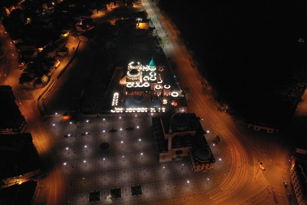 Konya'da Sessiz Gece Havadan Görüntülendi 12