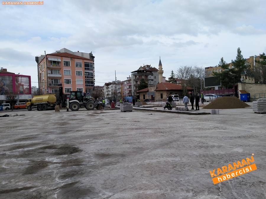 Karaman'da Meydan ve Yollarda Yenileme Çalışmaları 1