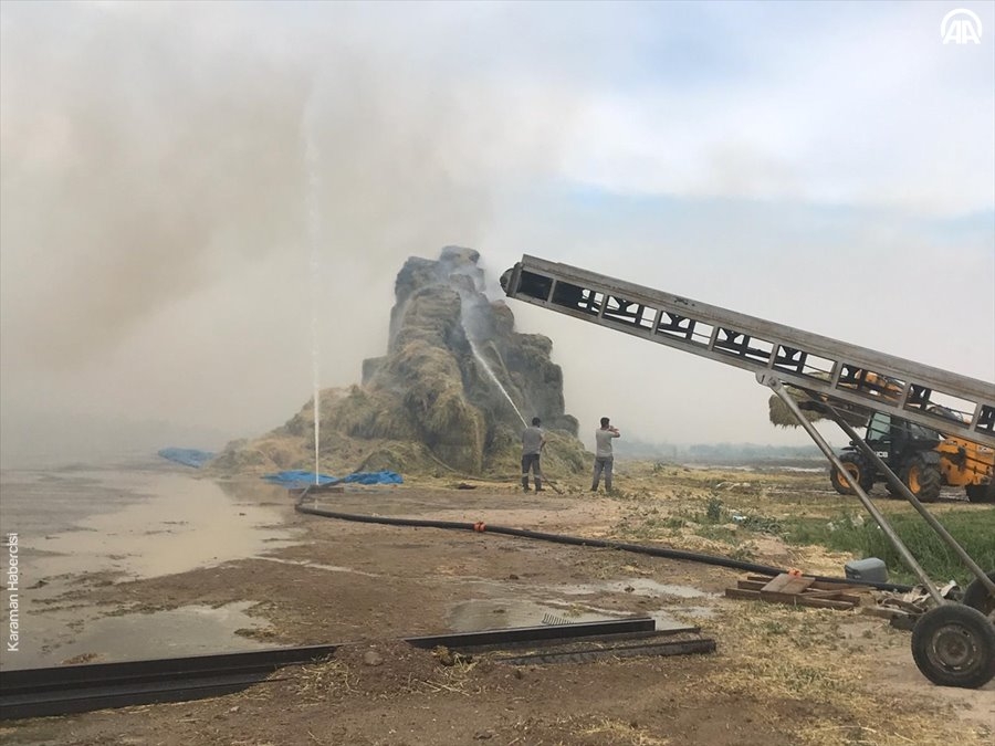 Aksaray'da Yem Fabrikası Yangını 10