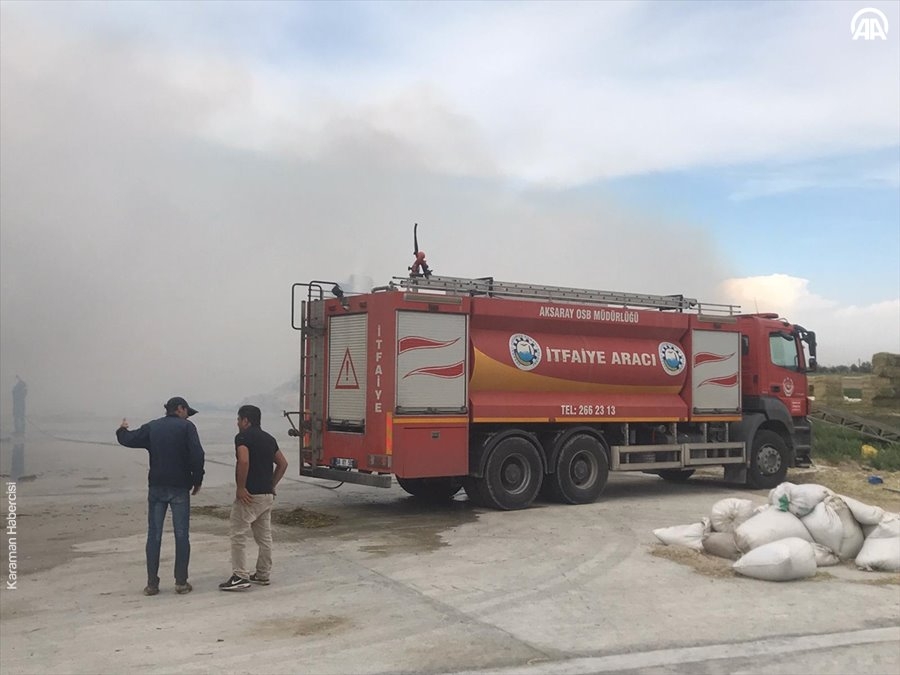 Aksaray'da Yem Fabrikası Yangını 11