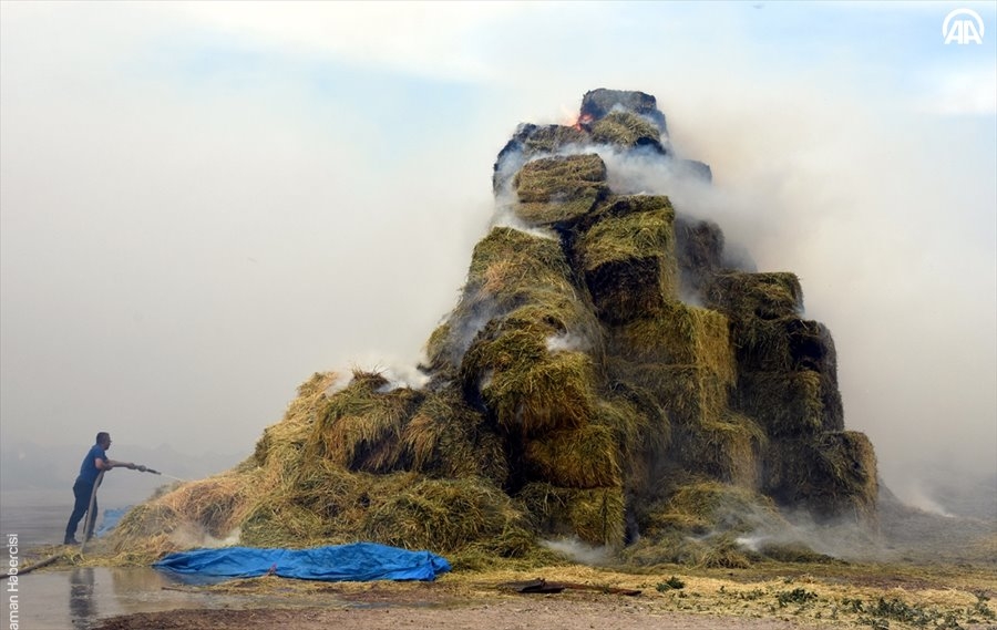 Aksaray'da Yem Fabrikası Yangını 22