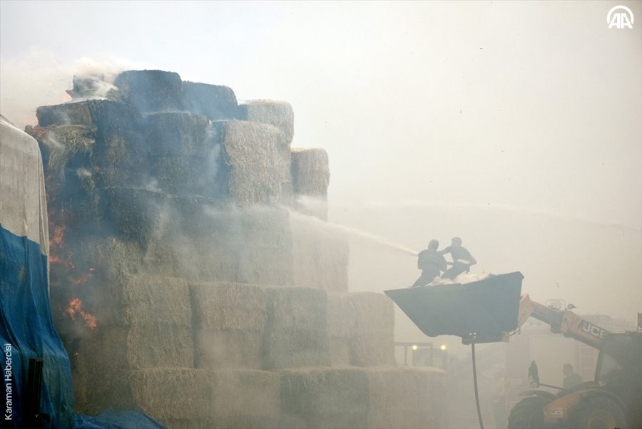 Aksaray'da Yem Fabrikası Yangını 3