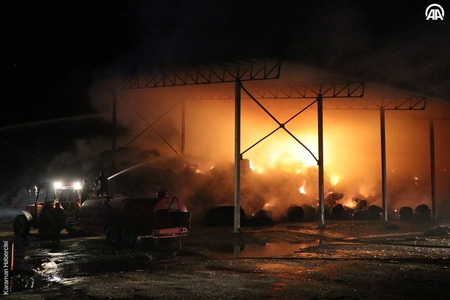 Niğde’de Hayvan Çiftliğinde Yangın 10