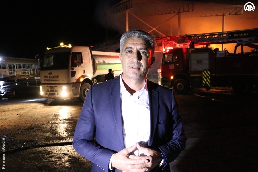 Niğde’de Hayvan Çiftliğinde Yangın 13
