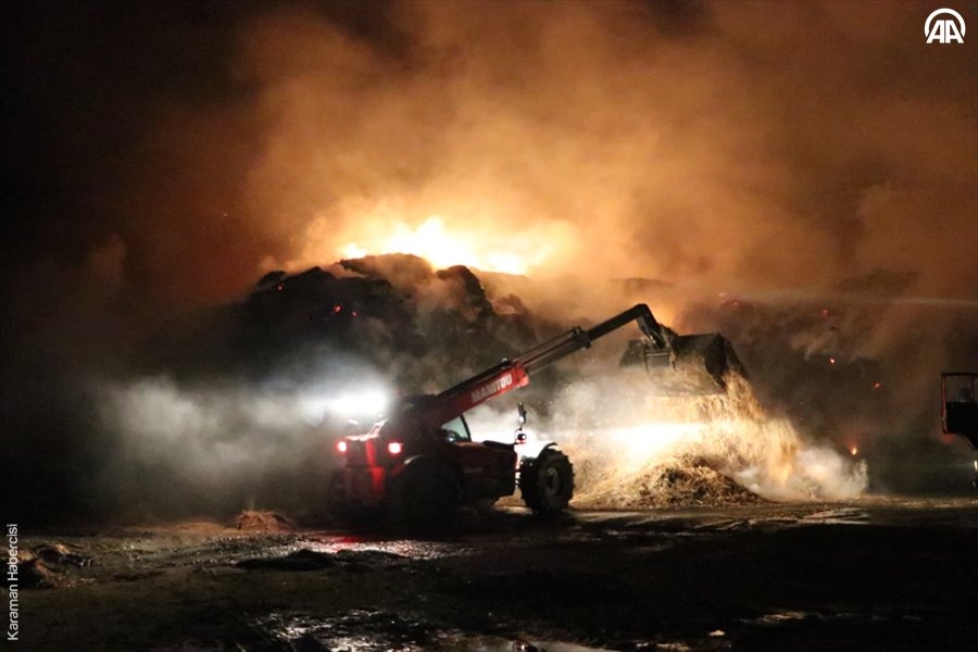 Niğde’de Hayvan Çiftliğinde Yangın 17