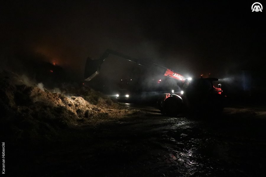 Niğde’de Hayvan Çiftliğinde Yangın 18