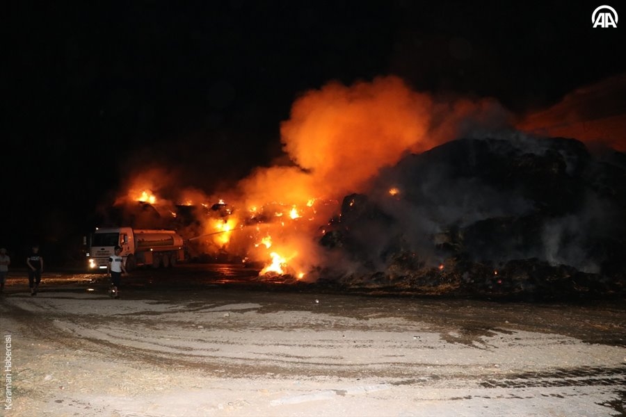 Niğde’de Hayvan Çiftliğinde Yangın 4