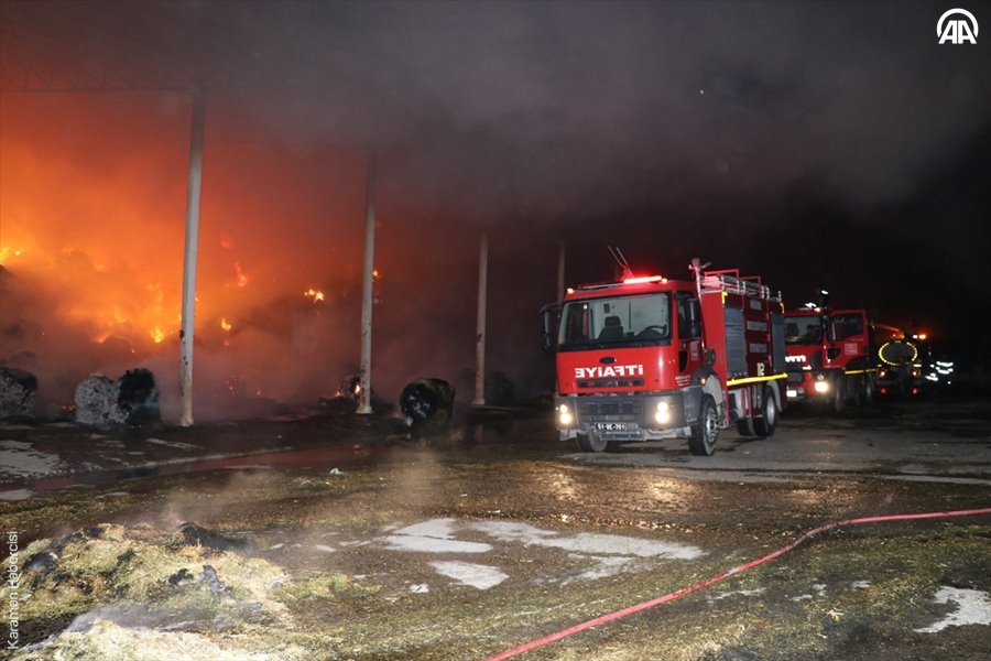Niğde’de Hayvan Çiftliğinde Yangın 6