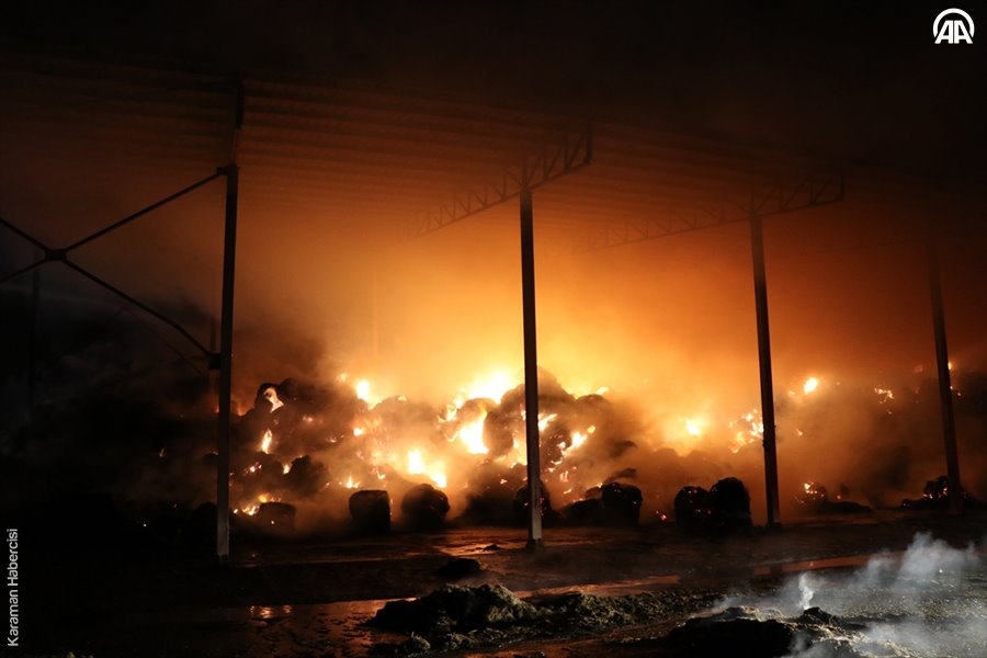 Niğde’de Hayvan Çiftliğinde Yangın 7