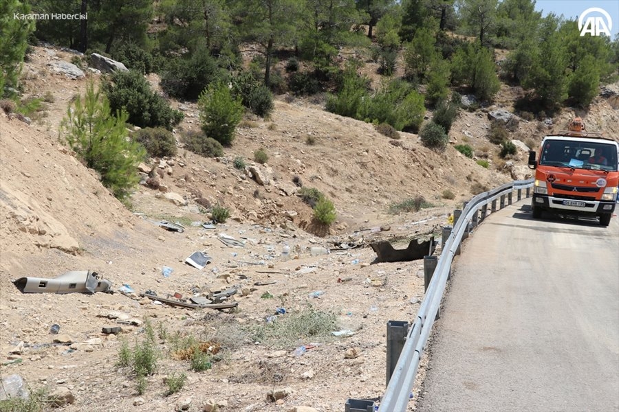 Karaman Mut Yolunda Otobüs Kazasından Adım Adım Fotoğraflar 16