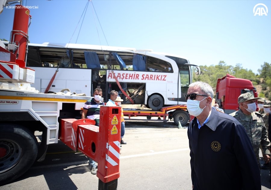 Karaman Mut Yolunda Otobüs Kazasından Adım Adım Fotoğraflar 29