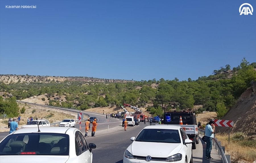 Karaman Mut Yolunda Otobüs Kazasından Adım Adım Fotoğraflar 8