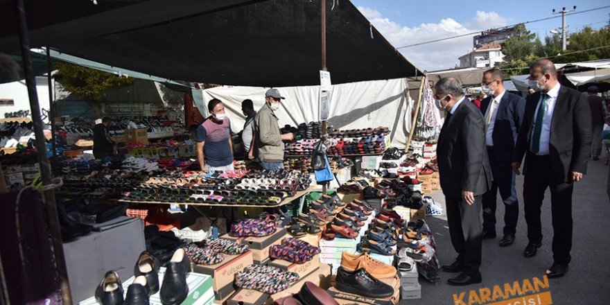 Vali Işık Semt Pazarında Denetimlerde Bulundu