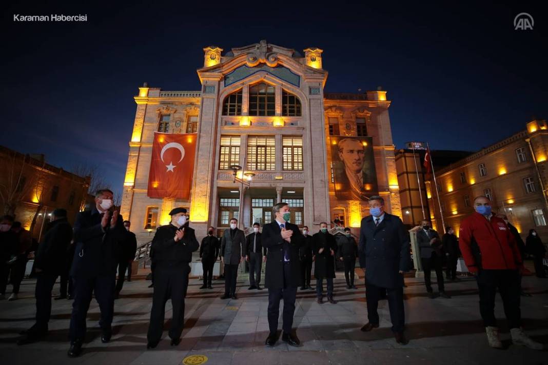 Aksaray'da Yer Gök Bayrak Oldu 8