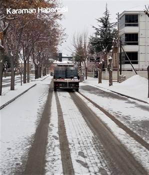 Kar Yağışıyla Birlikte Belediye Ekipleri Olumsuzluklara Karşı Sahadaydı