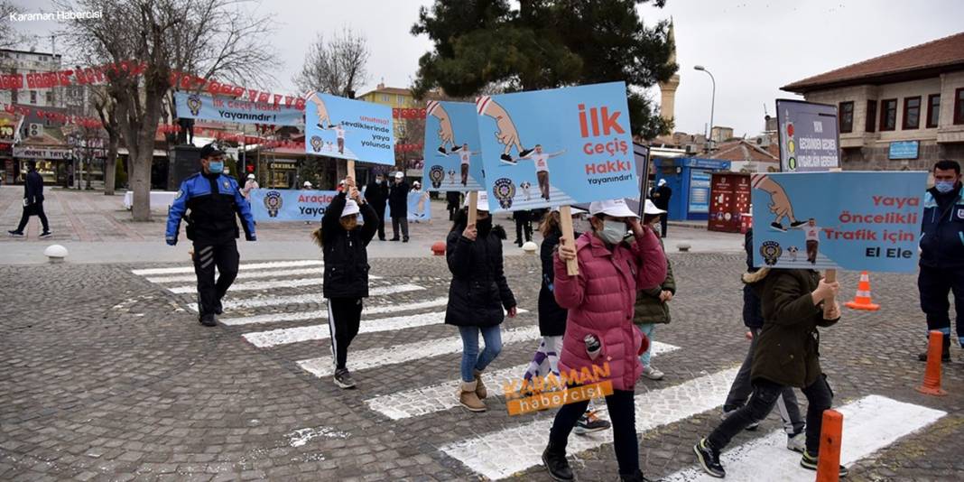 Karaman'da "Yaya Önceliği Kırmızı Çizgimizdir" Etkinliği Yapıldı 19