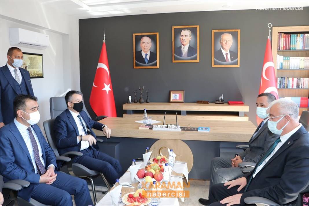 Bakan Pakdemirli Belediye ve MHP Teşkilatını Ziyaret Etti 4