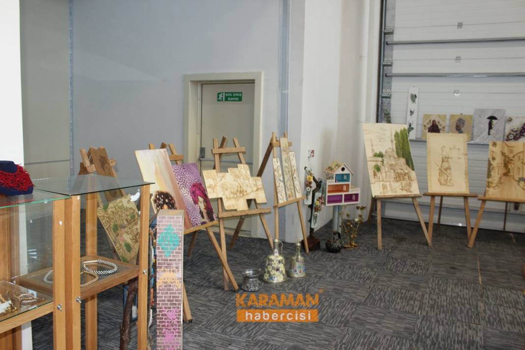 KARAMAN BELEDİYESİ YIL SONU SERGİSİ AÇILDI 10