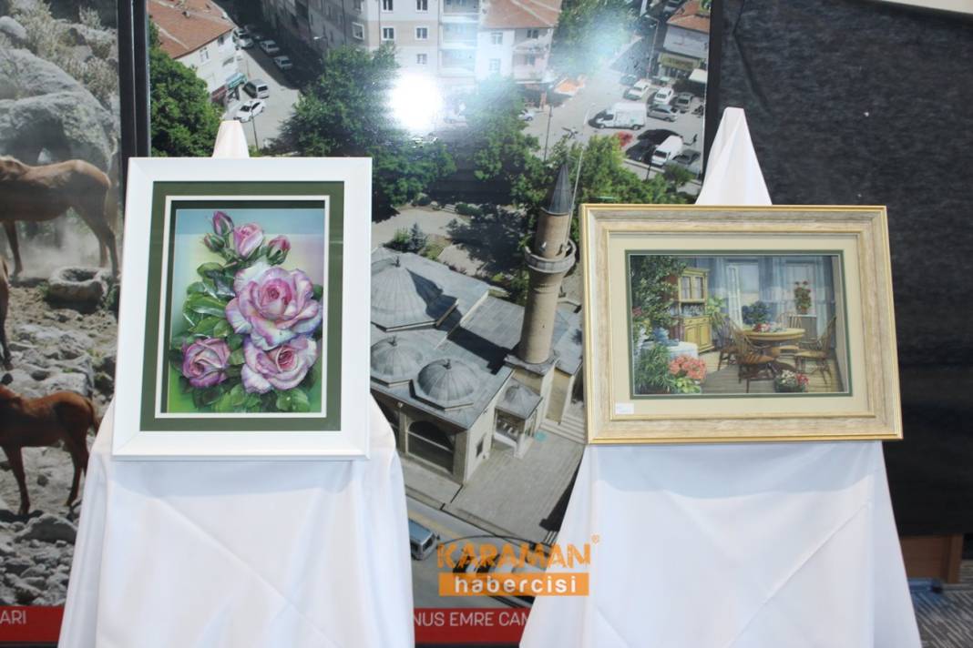 KARAMAN BELEDİYESİ YIL SONU SERGİSİ AÇILDI 17