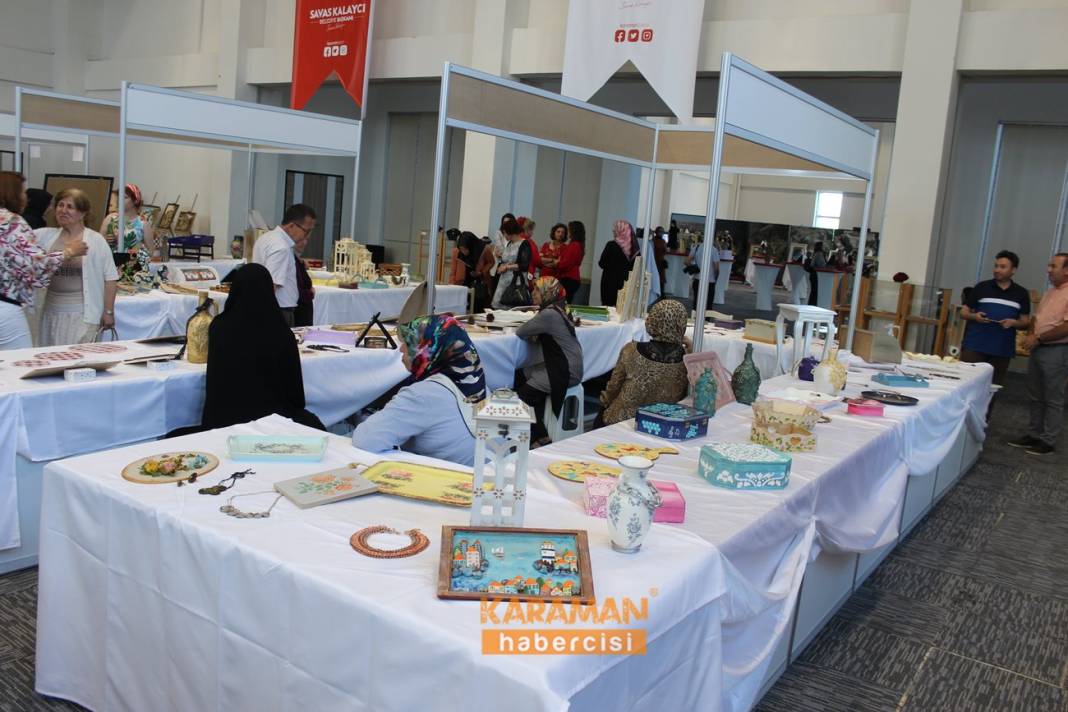 KARAMAN BELEDİYESİ YIL SONU SERGİSİ AÇILDI 4