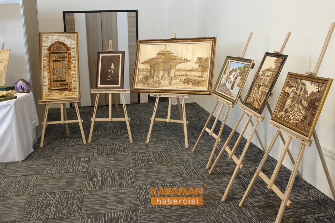 KARAMAN BELEDİYESİ YIL SONU SERGİSİ AÇILDI 6