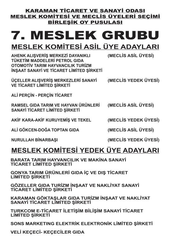 Karaman Ticaret ve Sanayi Odası Seçimleri 10