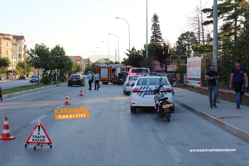 Karaman’da Trafik Kazası:1 Yaralı 1