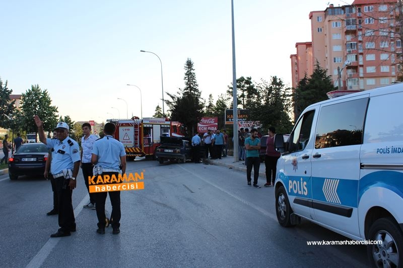 Karaman’da Trafik Kazası:1 Yaralı 2