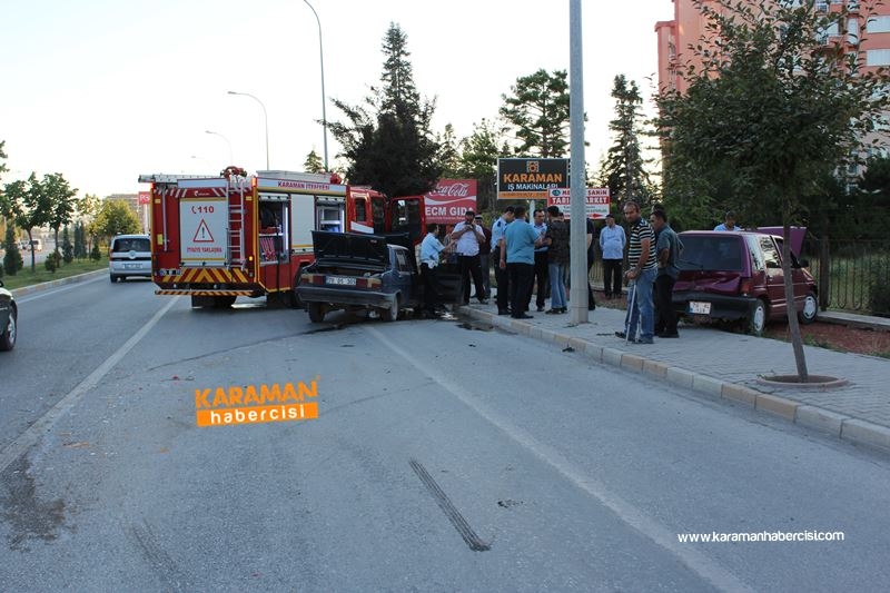 Karaman’da Trafik Kazası:1 Yaralı 3