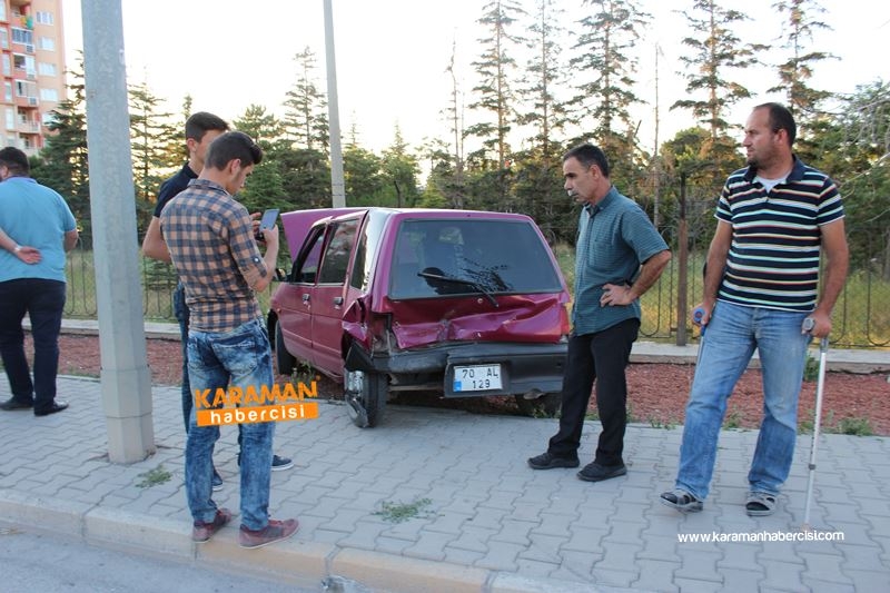 Karaman’da Trafik Kazası:1 Yaralı 4