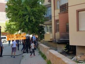 Karaman'da Bir Apartmanda Yangın Paniği