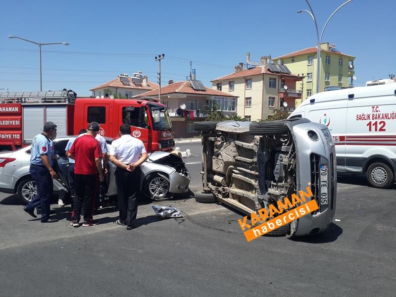 Karaman Alpaslan Türkeş Bulvarı Üzeri Trafik Kazası 1