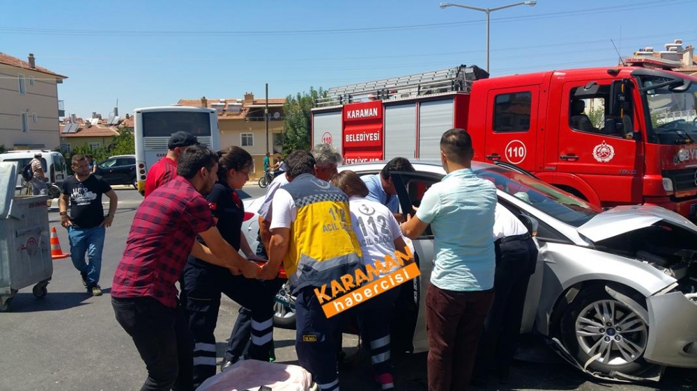 Karaman Alpaslan Türkeş Bulvarı Üzeri Trafik Kazası 14