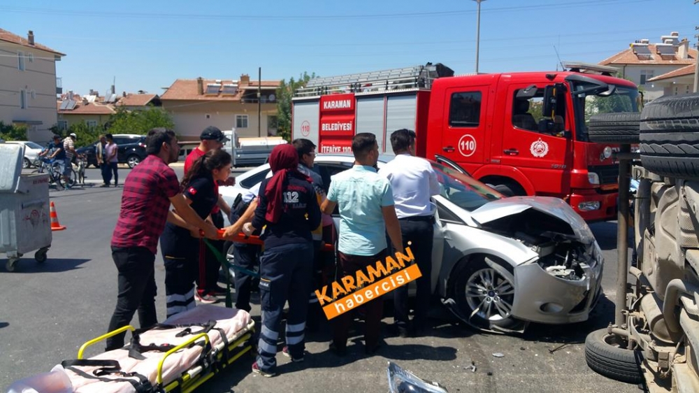 Karaman Alpaslan Türkeş Bulvarı Üzeri Trafik Kazası 16