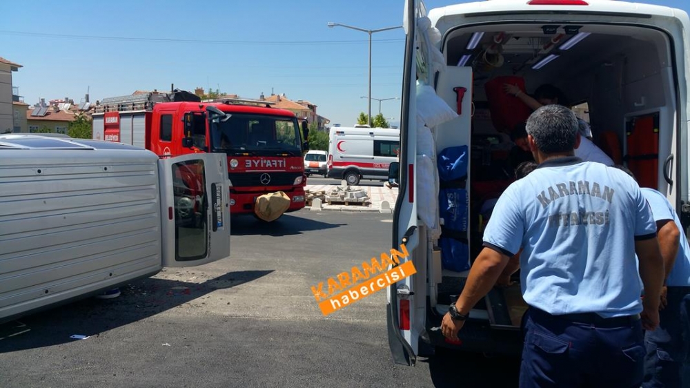 Karaman Alpaslan Türkeş Bulvarı Üzeri Trafik Kazası 24