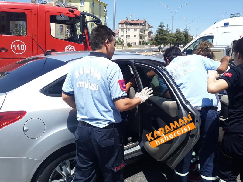 Karaman Alpaslan Türkeş Bulvarı Üzeri Trafik Kazası 3