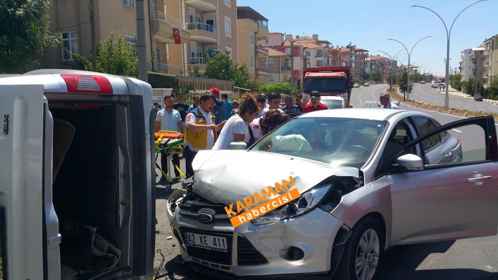 Karaman Alpaslan Türkeş Bulvarı Üzeri Trafik Kazası 6
