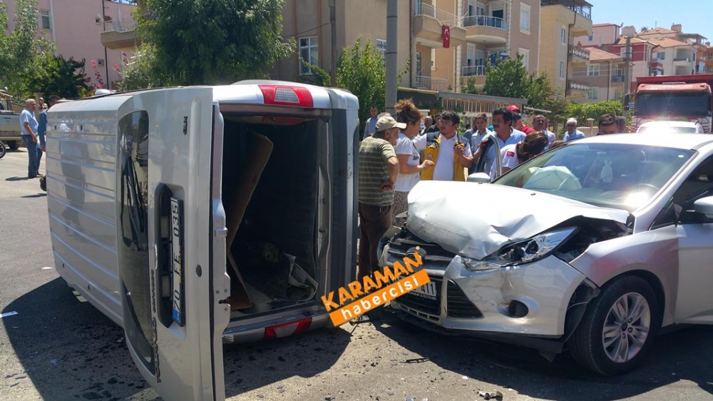 Karaman Alpaslan Türkeş Bulvarı Üzeri Trafik Kazası 7