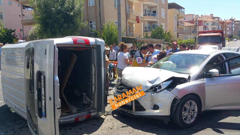 Karaman Alpaslan Türkeş Bulvarı Üzeri Trafik Kazası 8
