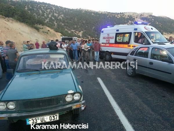 Karaman Mut Yolunda Trafik Kazası 1