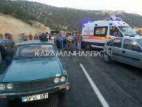 Karaman Mut Yolunda Trafik Kazası