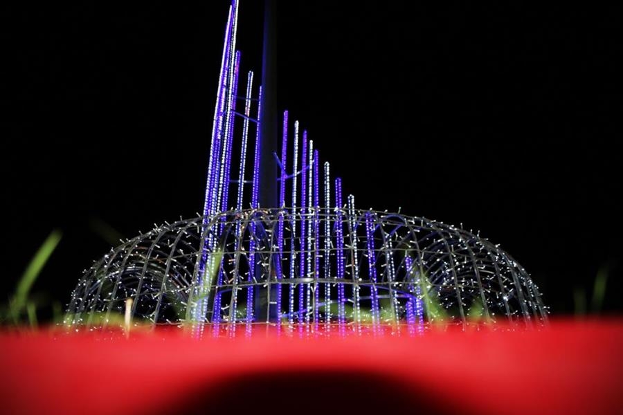 Karaman'da Kavşaklar Led Işıklarla Süslendi 2