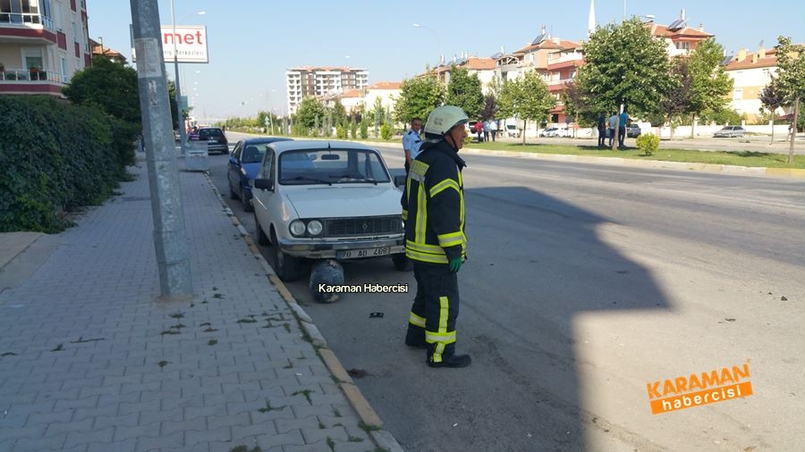 Karaman’da 3 Araç Birbirine Girdi 13