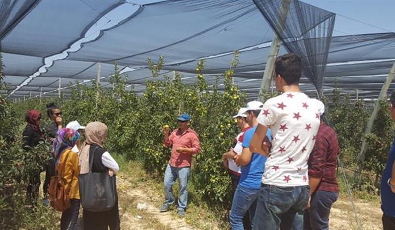 Stajyer Öğrencilere Elma Bahçesinde Eğitim 7