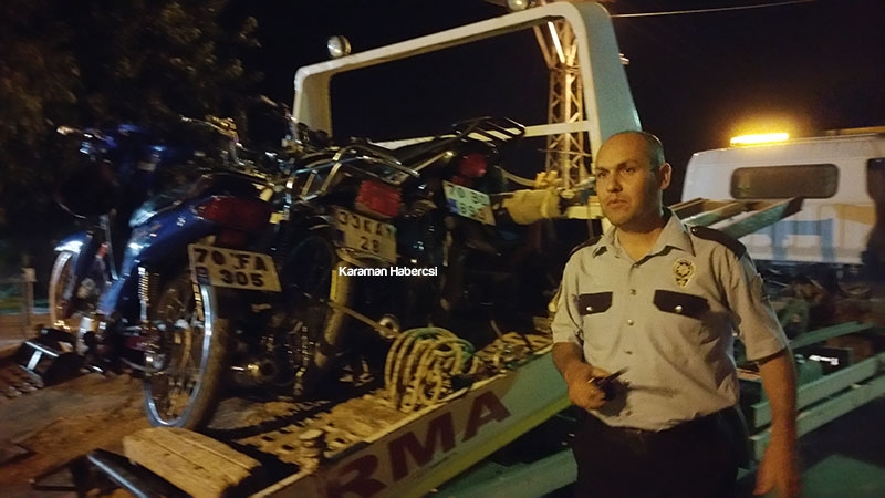 Karaman’da Motosikletli Gençlere Polis Sürprizi 1