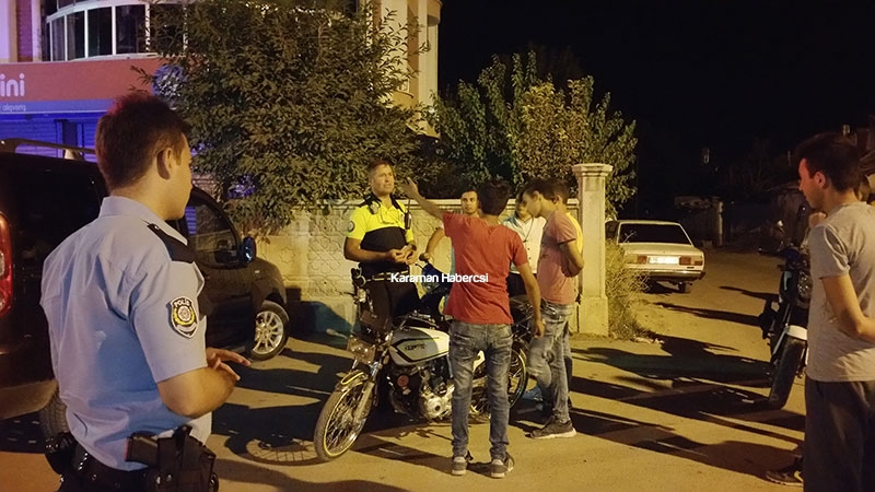 Karaman’da Motosikletli Gençlere Polis Sürprizi 4