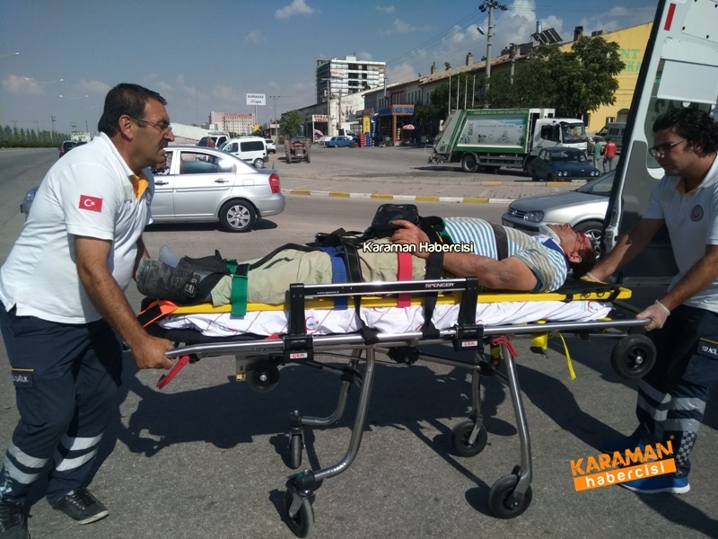 Karaman’da Otomobil İle Motosiklet Çarpıştı 3