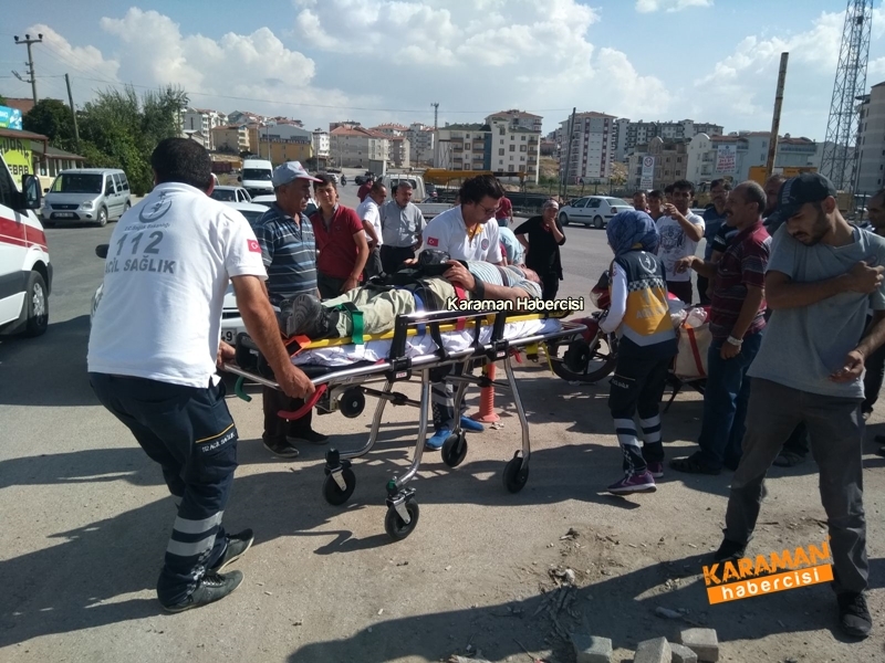 Karaman’da Otomobil İle Motosiklet Çarpıştı 4